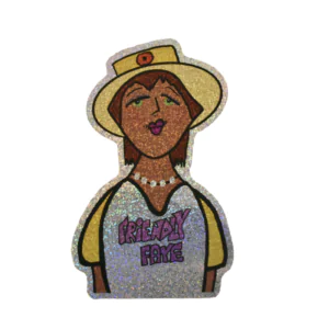 Posi Sticker - Friendly Faye Holographic Glitter